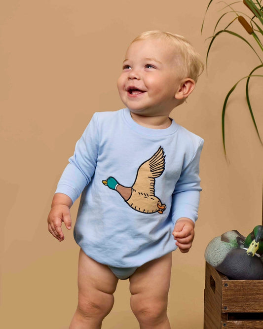 Mallard Skies Applique Sweatshirt Bubble