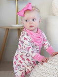 Load image into Gallery viewer, Pink Rodeo Dreams Convertible Zip Romper

