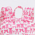 Load image into Gallery viewer, Bow Printed Girls Canvas Backpack
