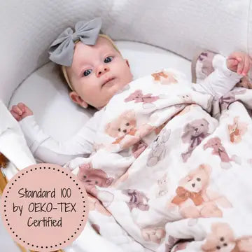 Bear Hugs Baby Muslin Quilt