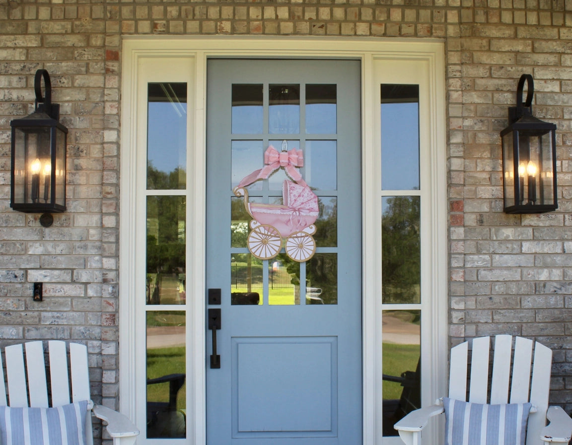 Welcome Baby Door Hanger - Pink