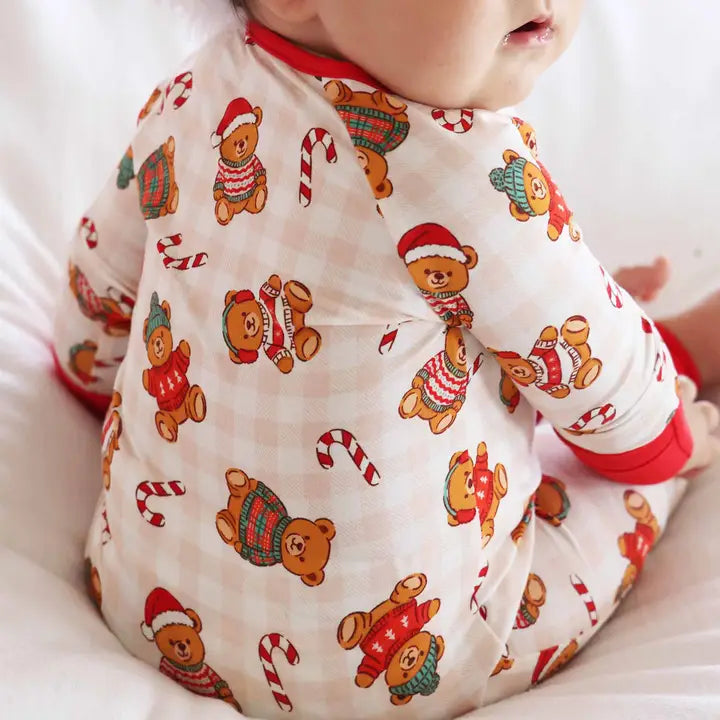Beary Christmas Convertible Zip Romper