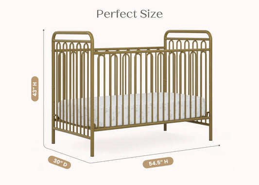 Delta Children Darcy 4-In-1 Convertible Metal Crib