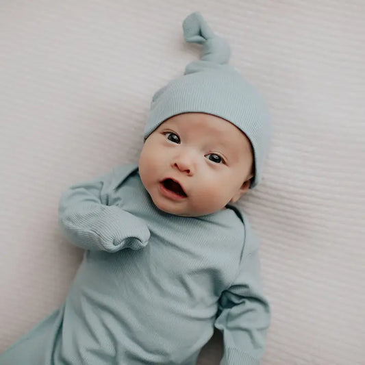Blue Bird Knotted Gown & Hat