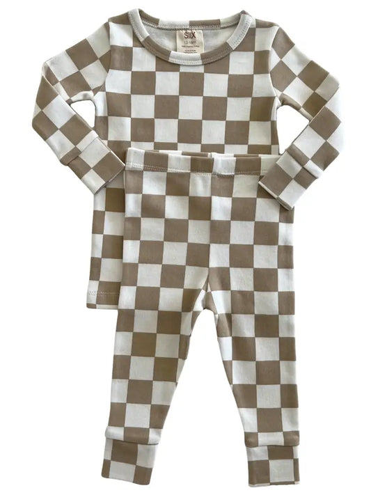 Tiramisu Checkboard 2- Piece Pj's
