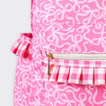 Load image into Gallery viewer, Gingham Ruffle Bow Printed Backpack
