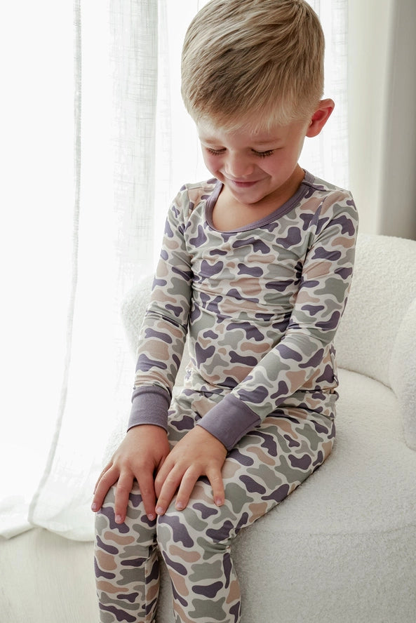 Two Piece Camo Cutie Pajama Set