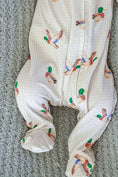 Load image into Gallery viewer, Little Mallard Zipper Footie
