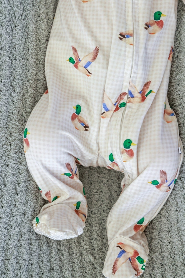 Little Mallard Zipper Footie