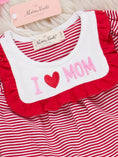 Load image into Gallery viewer, I Love Mom Ruffle Romper
