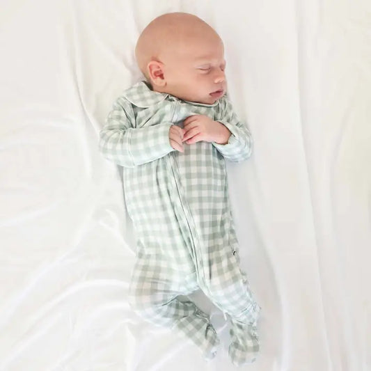 Peter Pan Collar Zipper Footie