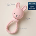Load image into Gallery viewer, Pink Bunny Sweetie Rattle
