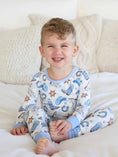Load image into Gallery viewer, Blue Rodeo Dreams Two Piece Pajama Set
