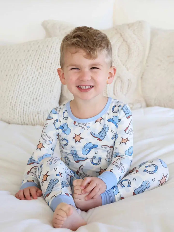 Blue Rodeo Dreams Two Piece Pajama Set