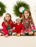 Load image into Gallery viewer, O Christmas tree long sleeve twirl dress
