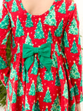 Load image into Gallery viewer, O Christmas tree long sleeve twirl dress
