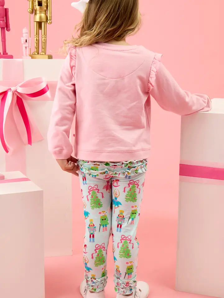 Nutcracker Wishes Ruffle Leggings