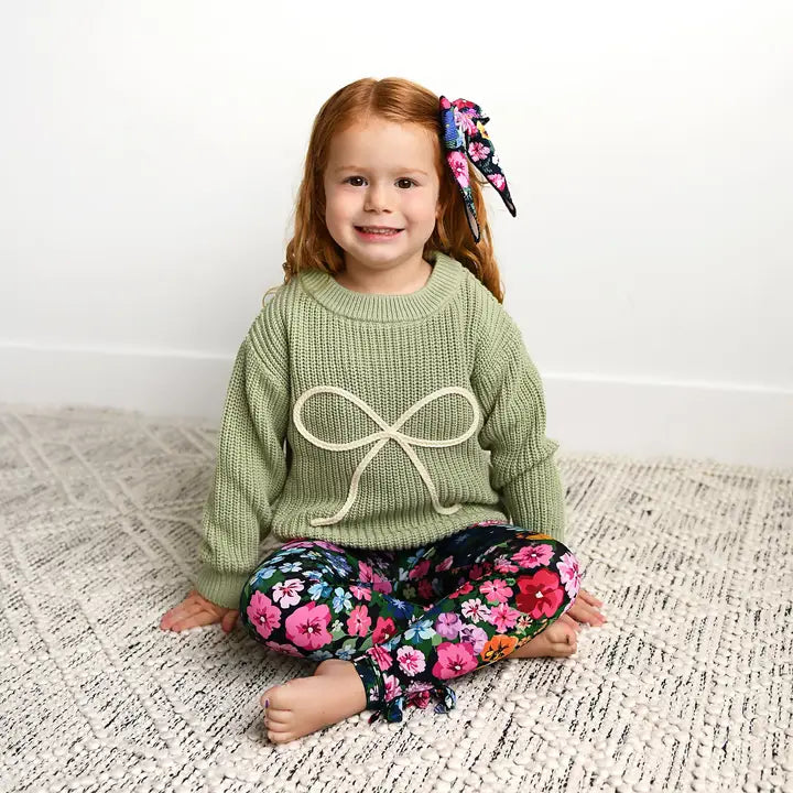 Green Bow Sweater