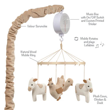 Farmyard Friends Musical Mobile