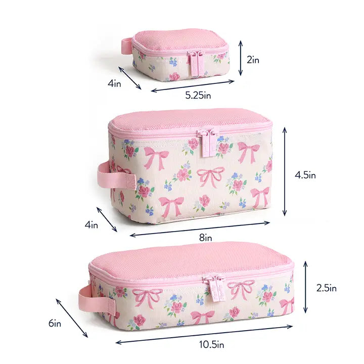 Ribbons + Roses Pack Like A Boss Packing Cubes
