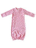 Load image into Gallery viewer, Pink Strawberry Organic Pointelle Gown
