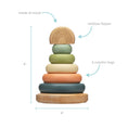 Load image into Gallery viewer, Wooden Stacking Rainbow Tower Baby Toy, Nursery Decor
