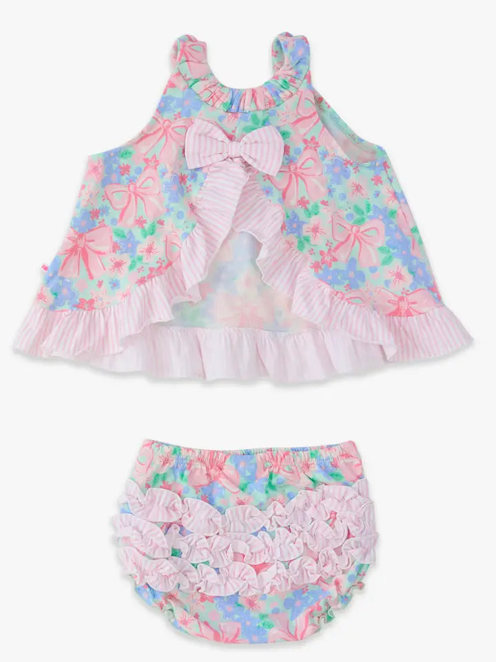 Bow Blooms Knit Swing Top & Bloomer Set