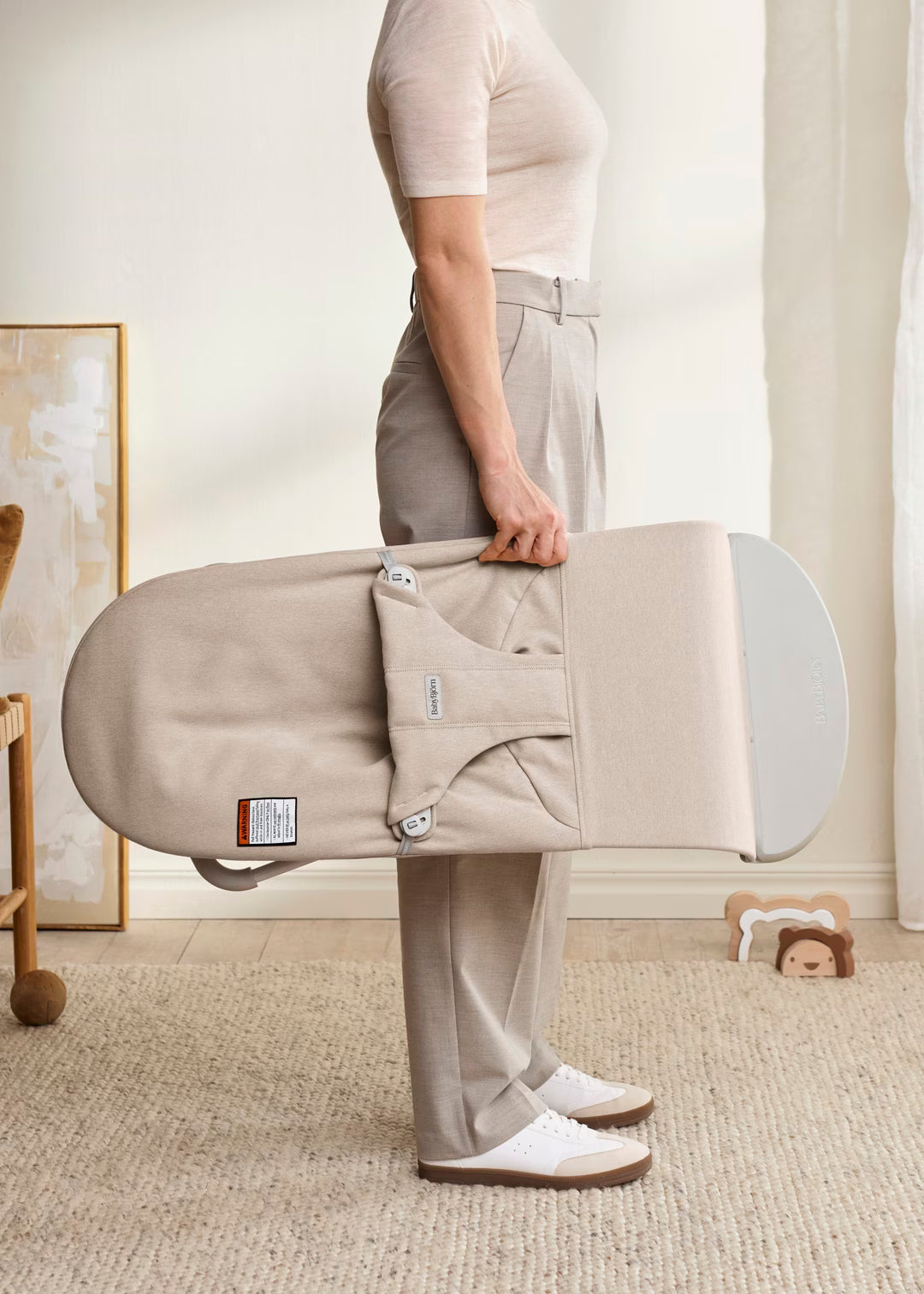 BabyBjorn Bouncer Bliss Light Beige Melange Woven