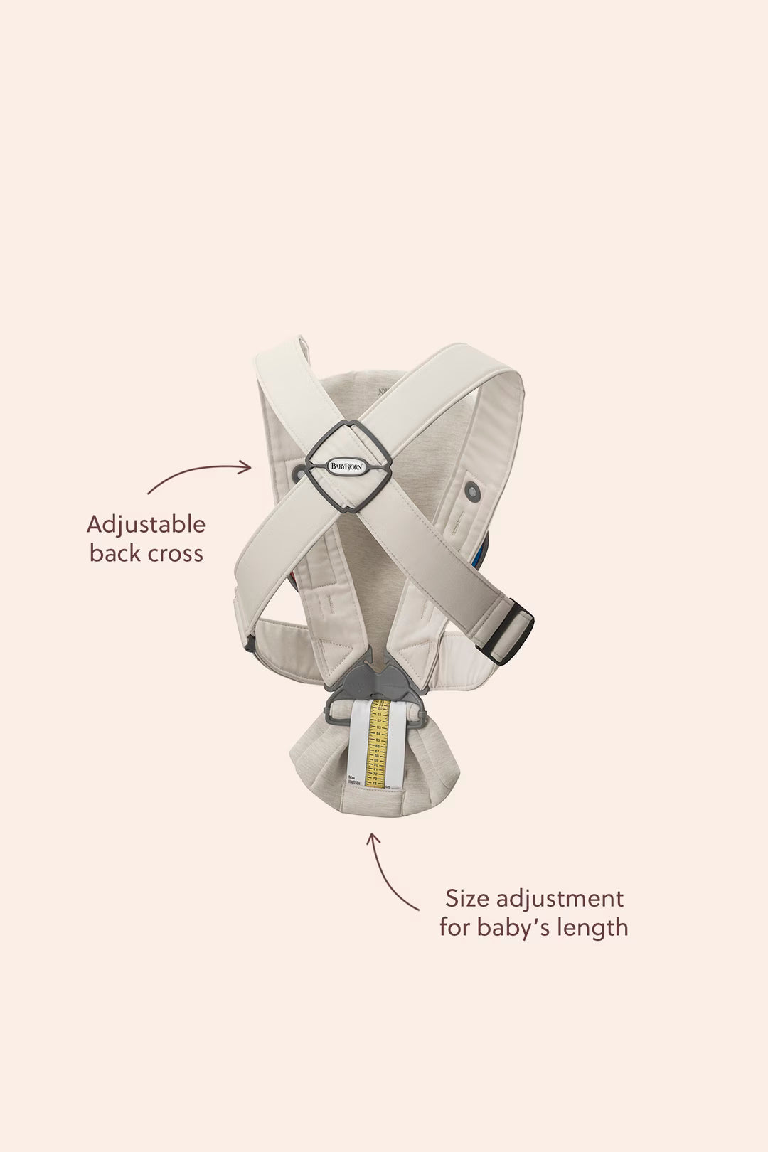 BabyBjorn Baby Carrier Mini - Light Beige - 3D Jersey