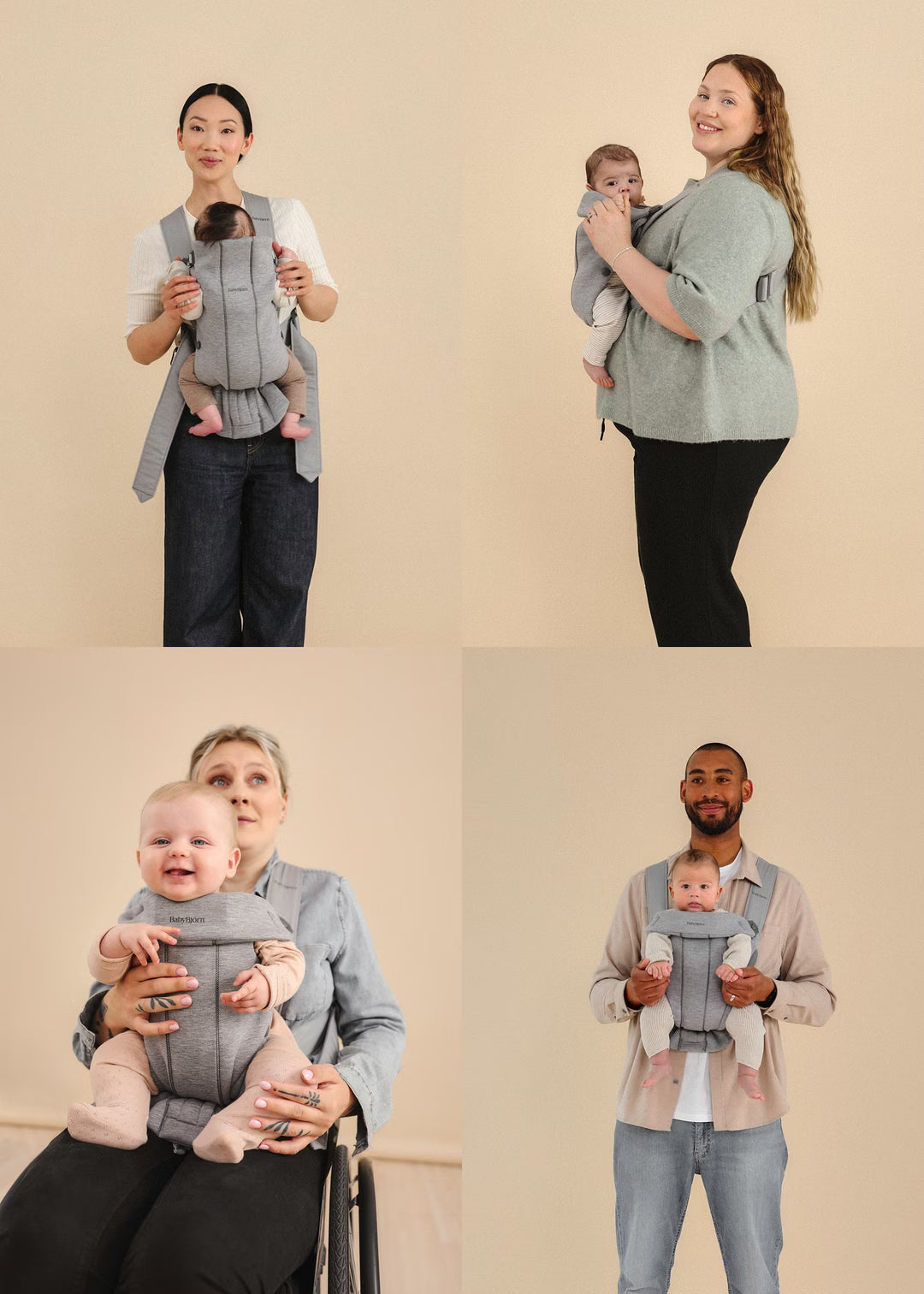 BabyBjorn Baby Carrier Mini - Cream - 3D Mesh