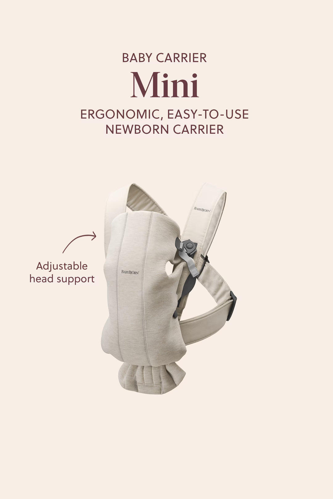 BabyBjorn Baby Carrier Mini - Cream - 3D Mesh