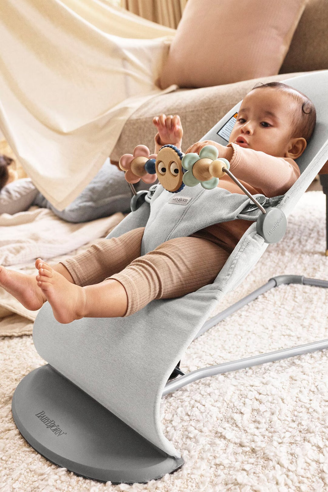 BabyBjorn Toy for Bouncer - Googly Eyes - Pastels