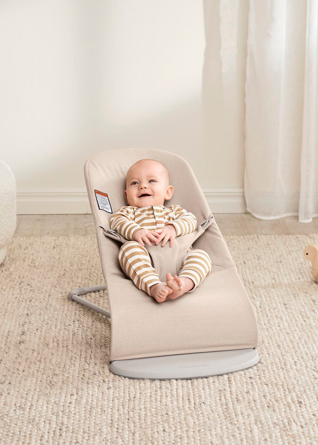 BabyBjorn Bouncer Bliss Light Beige Melange Woven