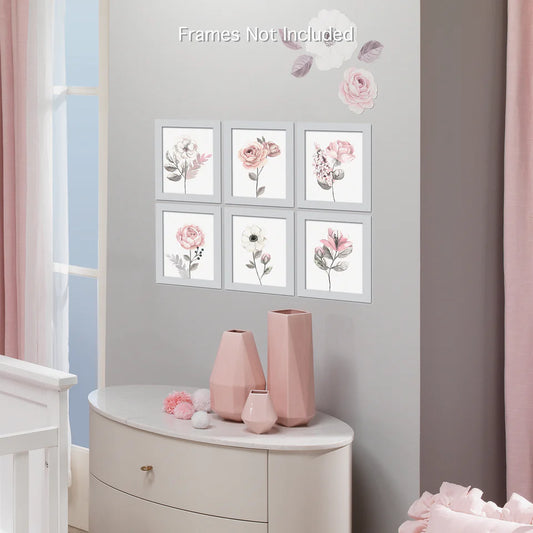 Floral Unframed Wall Art By Lambs & Ivy