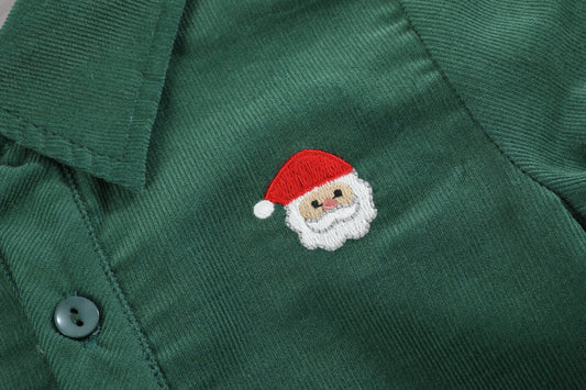 Corduroy Santa Dress Shirt