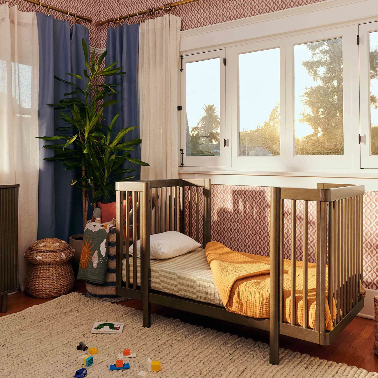Babyletto Natural Walnut Pogo 8-in-1 Convertible Crib