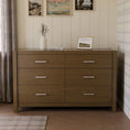 Load image into Gallery viewer, Monogram Walnut Driftwood 6-Drawer Dresser
