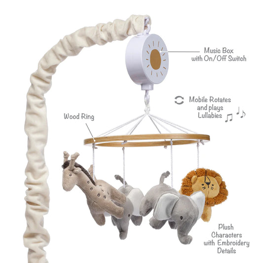 Jungle Adventure Musical Mobile Toy By Lambs & Ivy