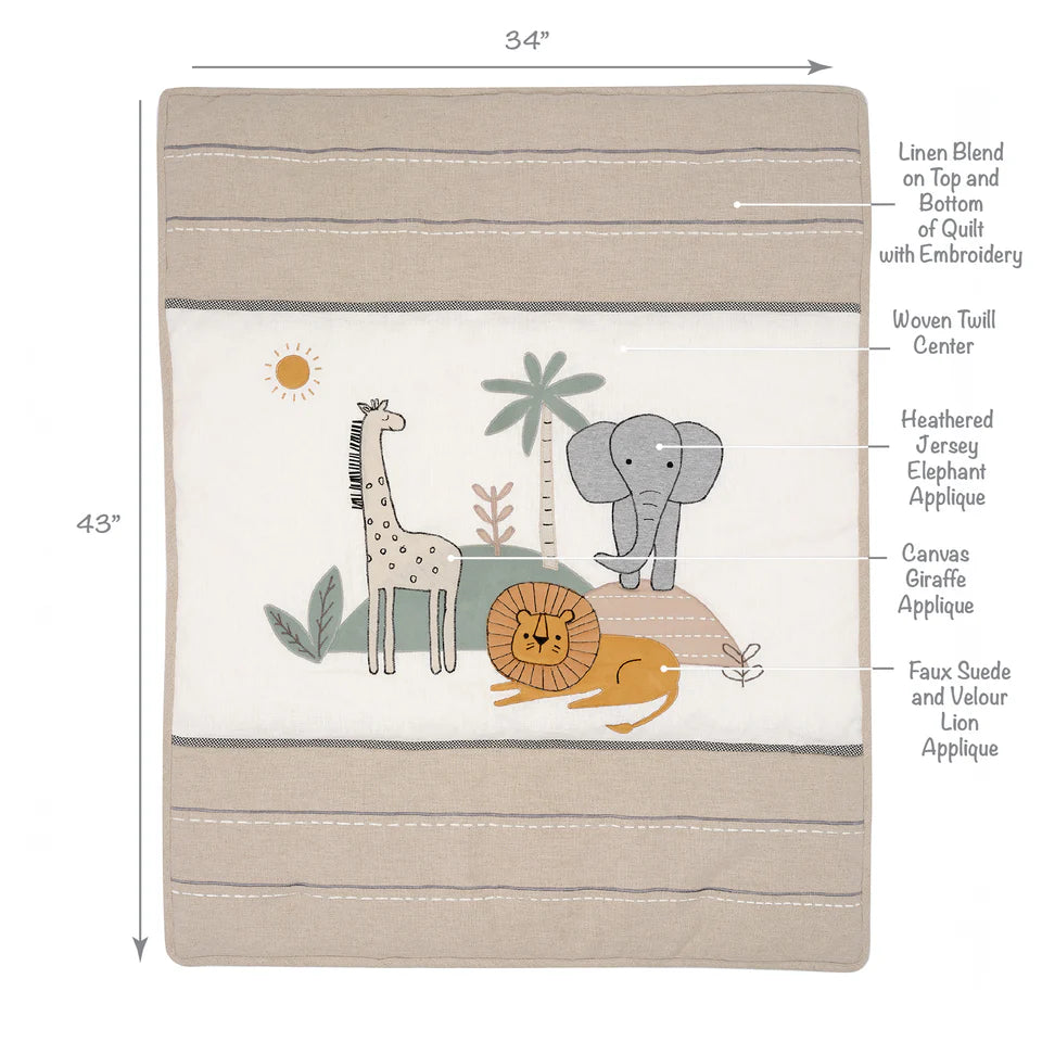 Jungle Adventure 3PC Bedding Set