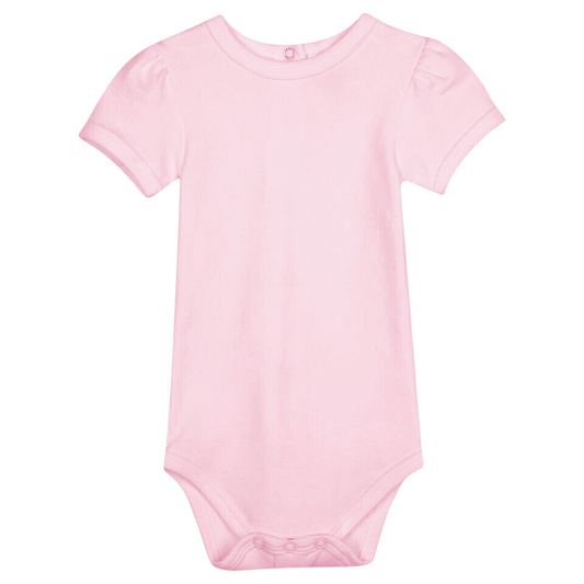 Blank Puff Sleeve Infant Bodysuit