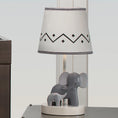 Load image into Gallery viewer, Me & Mama Elephant Nursery Lamp By Lambs & Ivy
