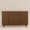 Load image into Gallery viewer, Babyletto Natural Walnut Pogo Tambour Dresser
