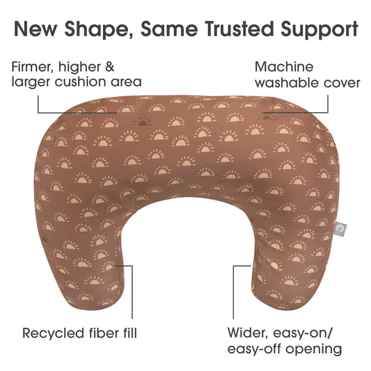 Nursing Pillow - Clay & Gold Suns