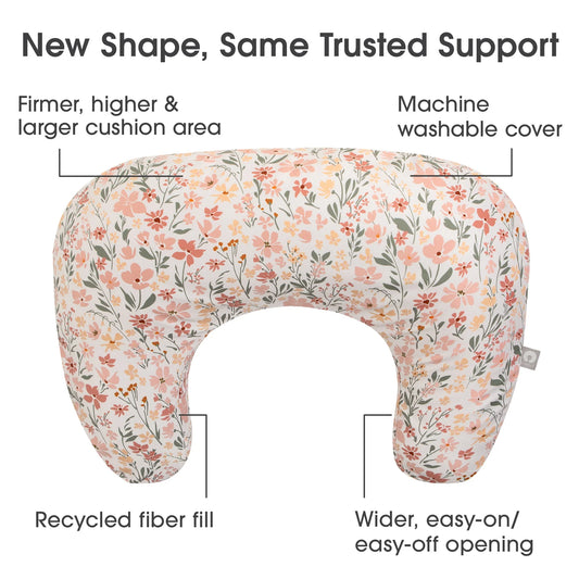 Nursing Pillow - Pink Field Flowers