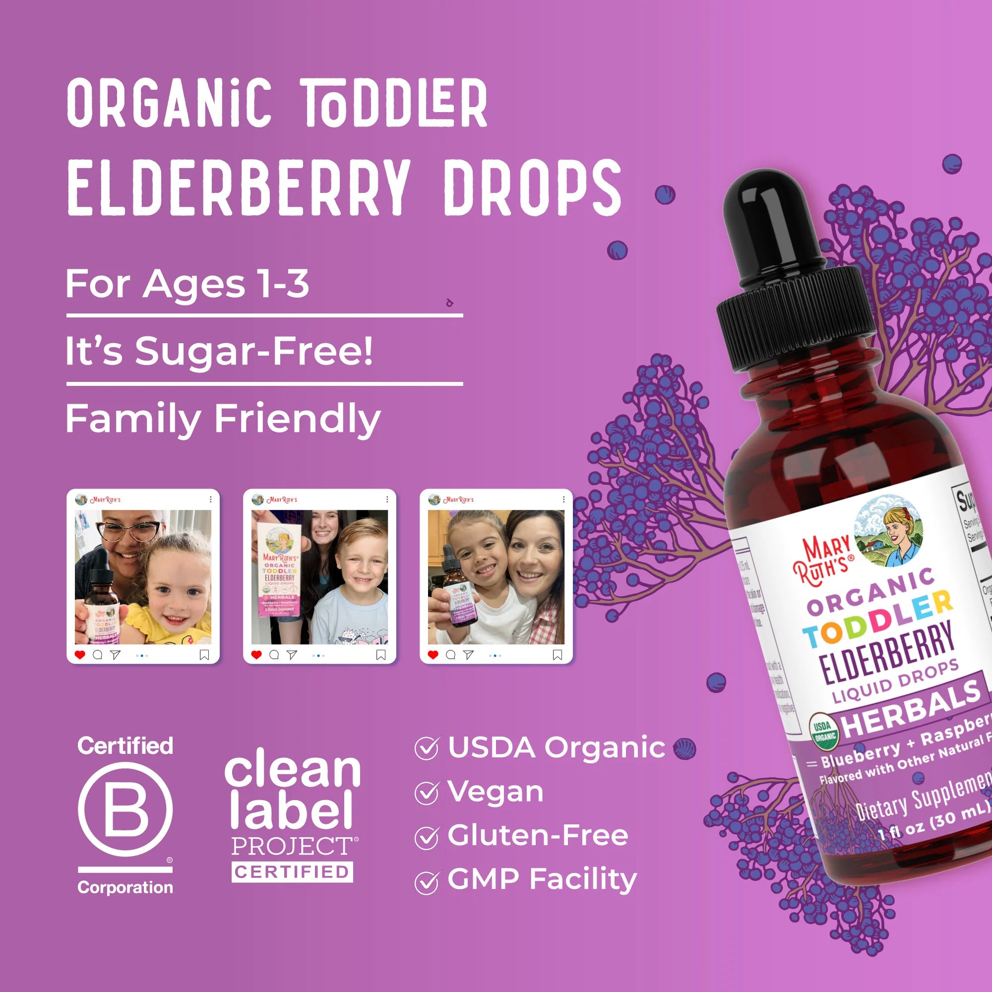 Mary Ruth's Organic Toddler Elderberry Drops
