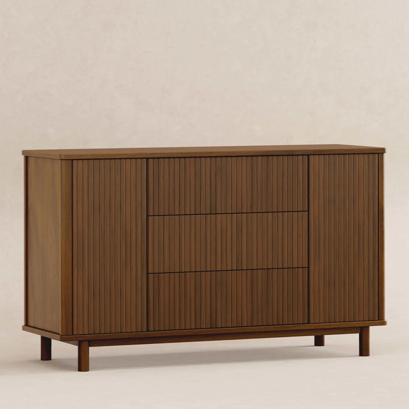 Babyletto Natural Walnut Pogo Tambour Dresser