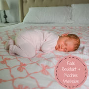 Beautiful Bows Baby Muslin Swaddle Blanket
