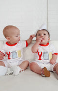 Load image into Gallery viewer, Crawfish Applique Kids Romper

