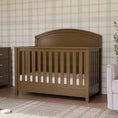 Load image into Gallery viewer, Monogram Walnut Driftwood Hemsted 4-in-1 Convertible Crib
