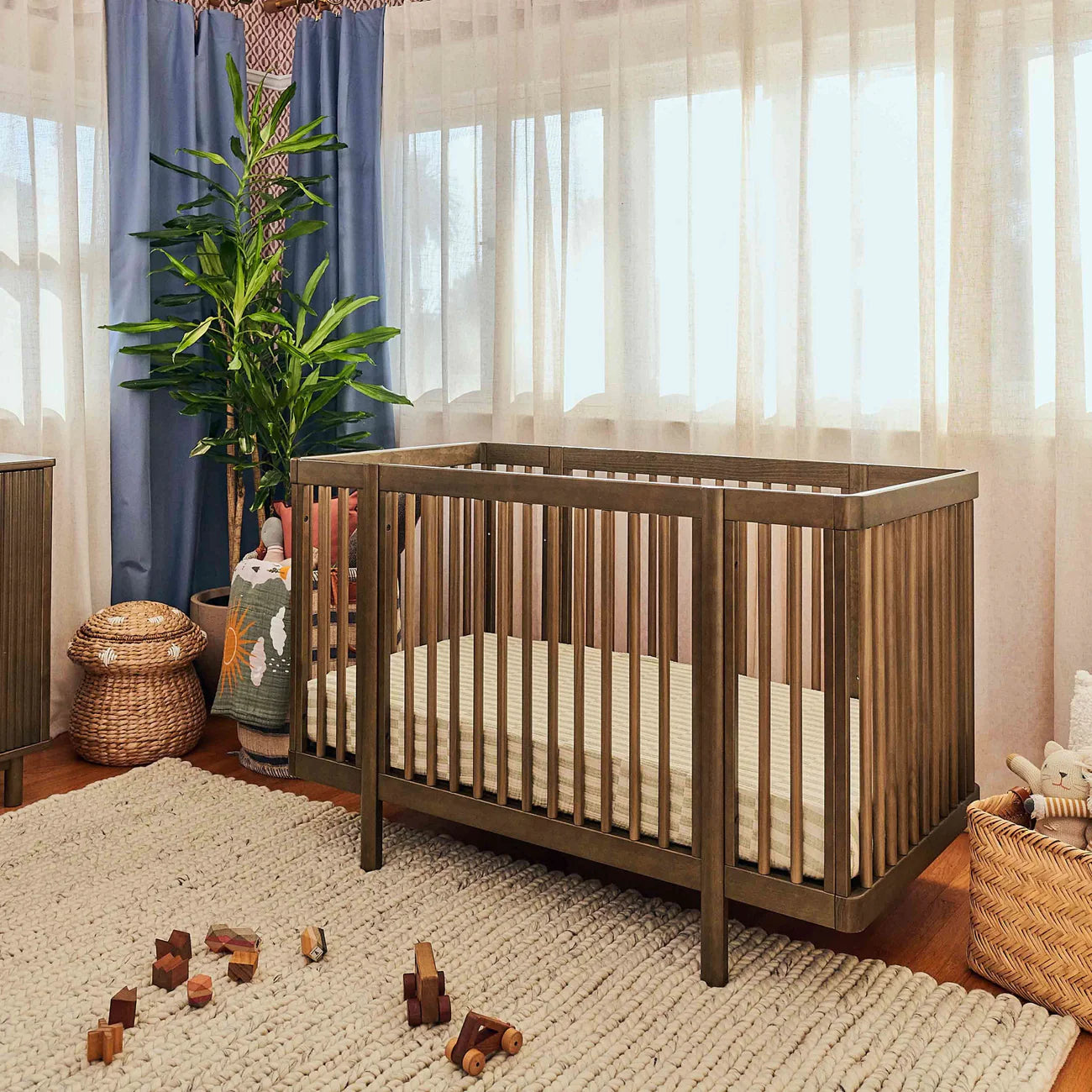 Babyletto Natural Walnut Pogo 8-in-1 Convertible Crib